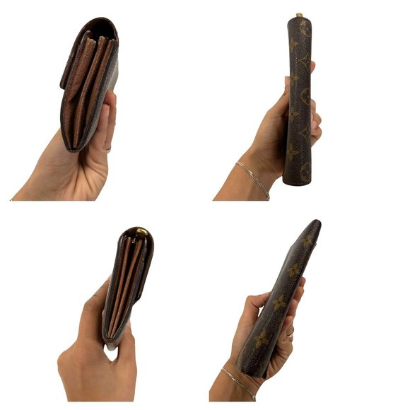 Authentic Louis Vuitton Wallet Long Emily Bifold Purse Monogram LV Vintage - Picture 4 of 14